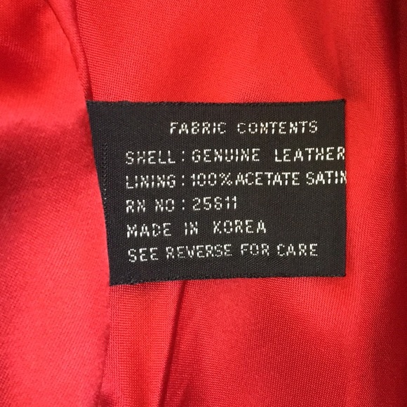 FINAL MARKDOWN Ladies avanti red leather swing coat medium - Picture 4 of 11